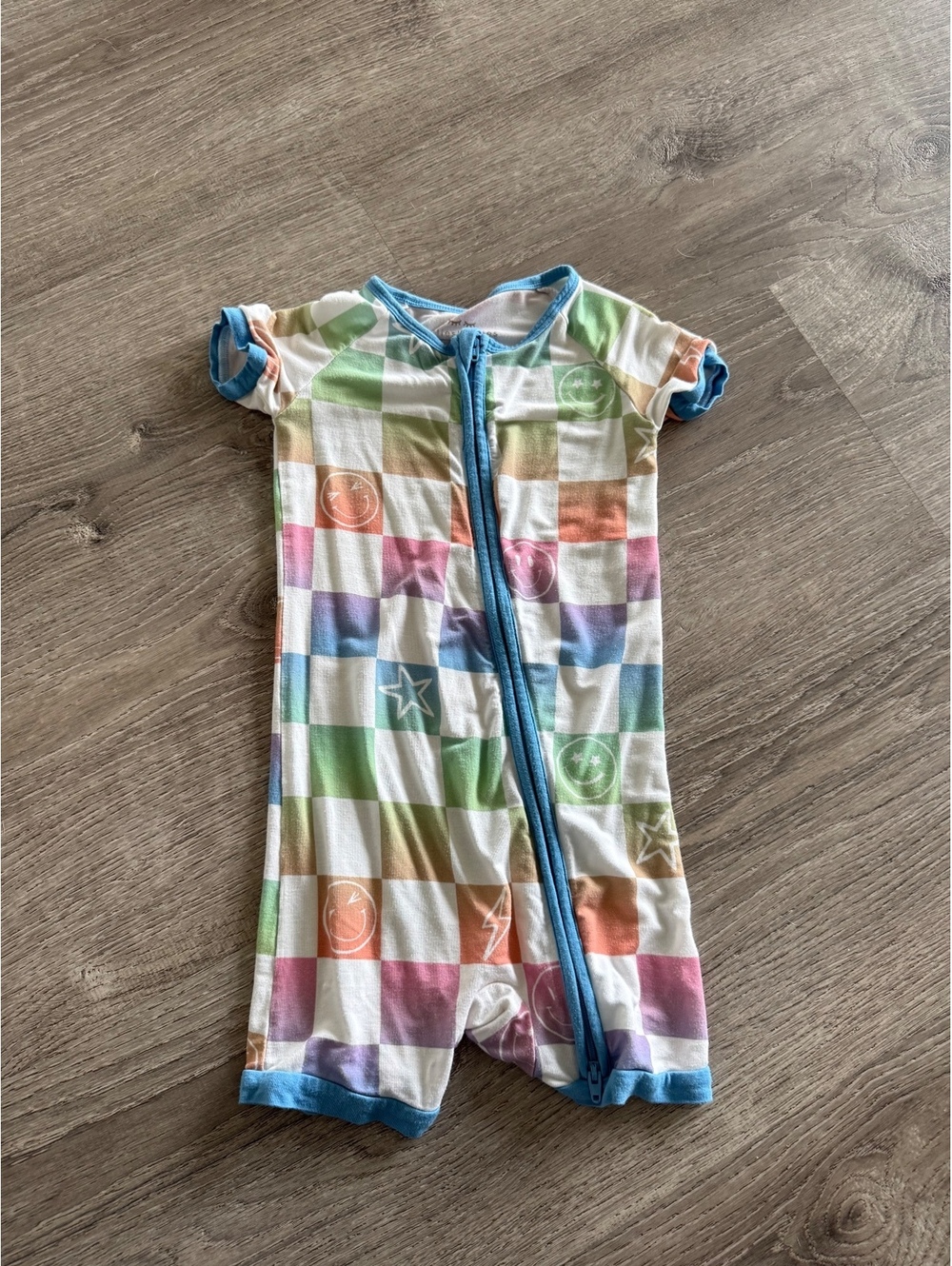 Little Sleepies, Ombre Cheery Checks, Shorty, Size 2T